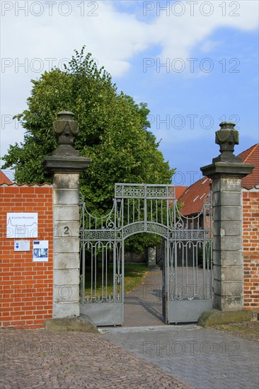 Main entrance gate to the Kloster Trappist Abbey