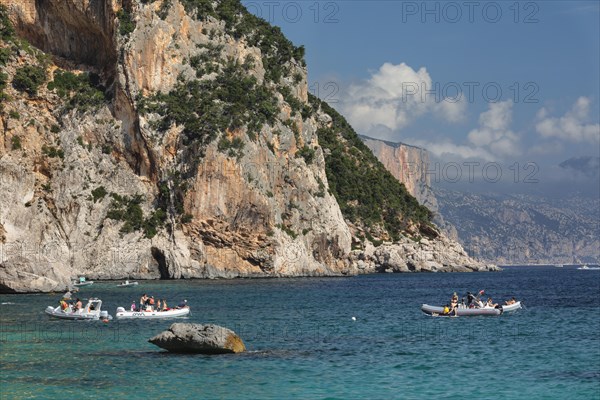 Motorboats on the coast