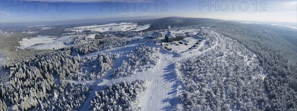 The Fichtelberg near Oberwiesenthal in the Erzgebirge district is the highest mountain in Saxony at 1214.88 m above sea level