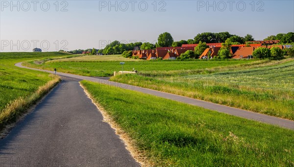 Holiday home settlement behind the dyke