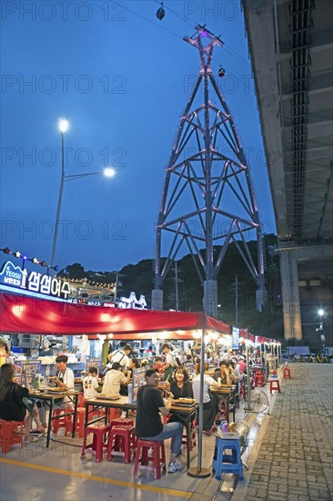 Nangman Pocha night market under Dolsan Bridge