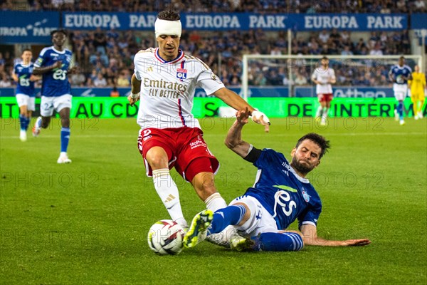 Maxence CAQUERET with head bandage