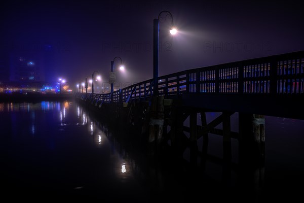 Foggy night in Sheepshead Bay