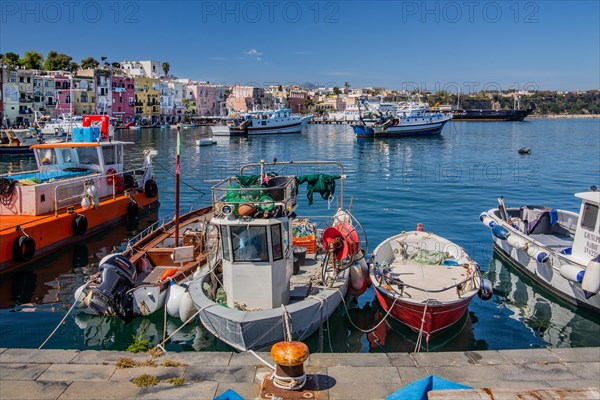 Marina Grande fishing port with boats