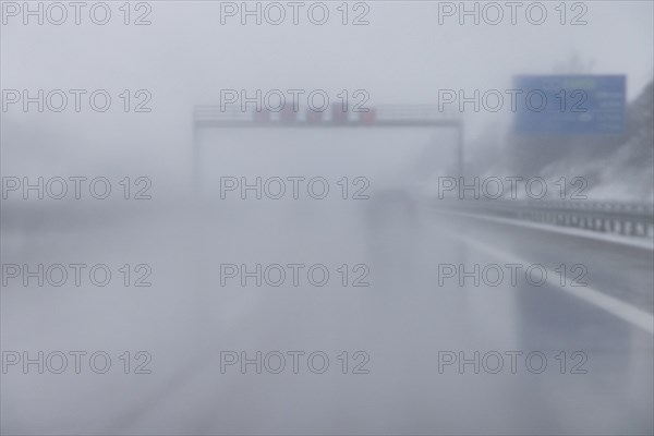 Motorway in winter