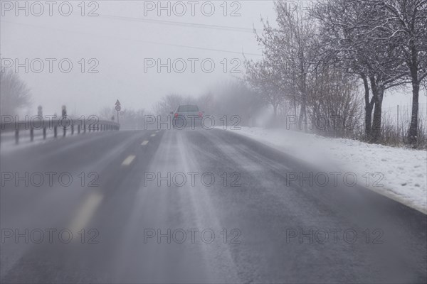 Motorway in winter