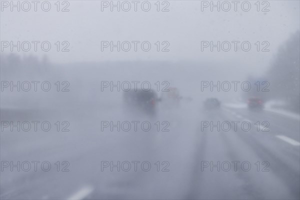 Motorway in winter