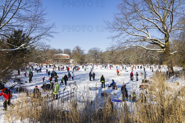 Large garden in winter