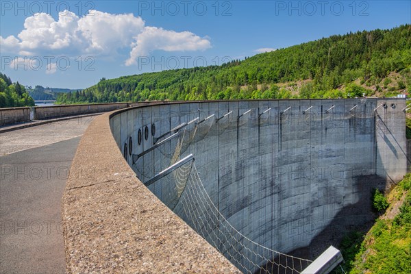 Oker Dam in the Harz nature park Park