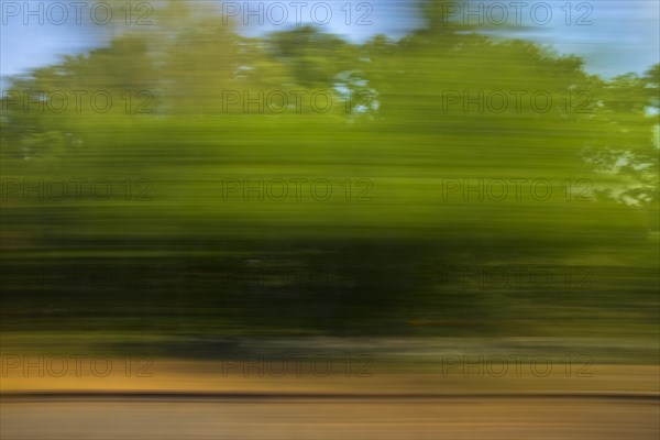 Long exposure from a moving train