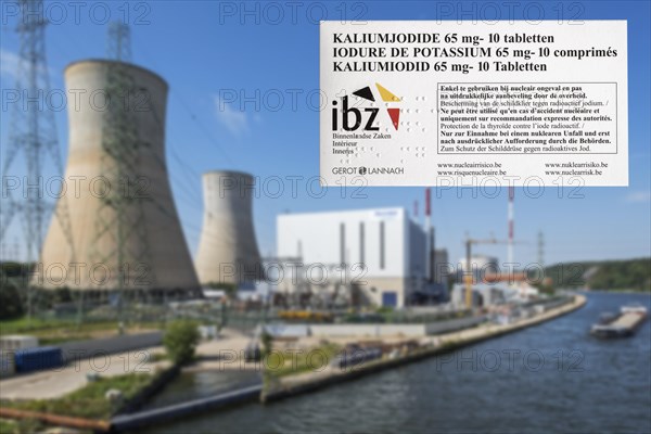 Tihange nuclear power plant and iodide tablets to protect Belgian residents from radioactive fall-out in the event of an accident or leak in Belgium