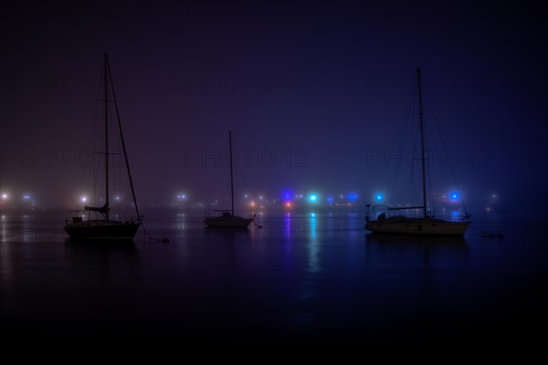 Foggy night in Sheepshead Bay