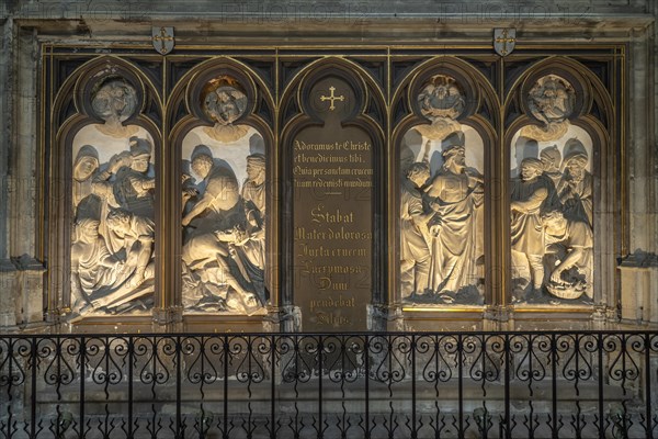 Reliefs in the interior of Sainte-Croix Orleans Cathedral