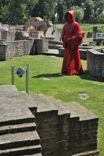 Archaeological site of the Cistercian Our Lady of the Dunes abbey at the Ten Duinen museum