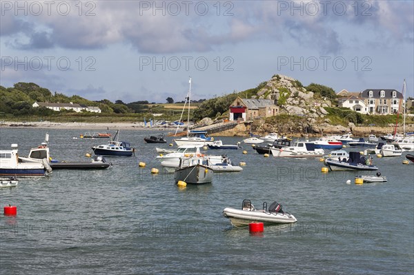 Boats in Hugh Town Harbour