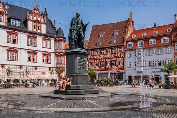 Market Square with Prince Albert Monument and Town House in the Old Town