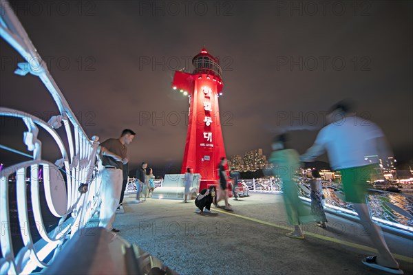 Lighthouse at the Nangman Pocha night market