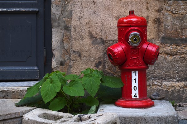 Red hydrant