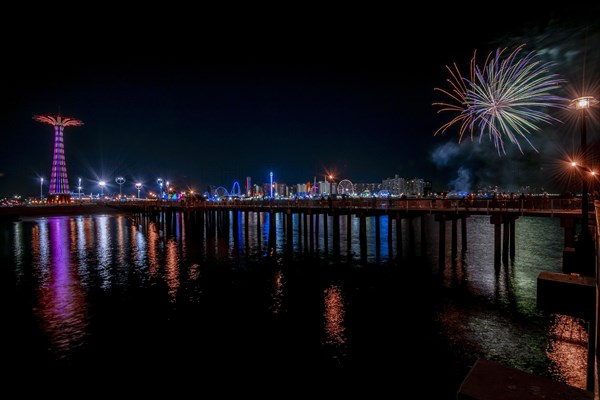 Coney Island Pier at Night