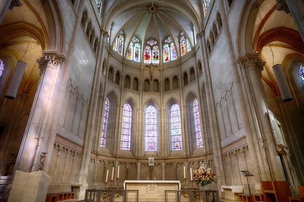 Interior view of Saint-Jean Cathedral