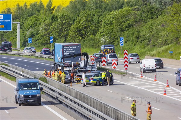 Slow-moving traffic on the A4