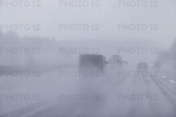 Motorway in winter