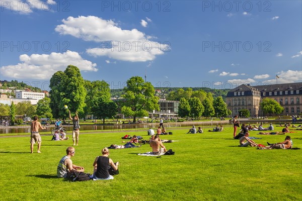 Schlosspark in summer