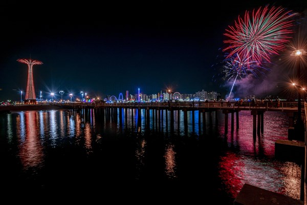 Coney Island Pier at Night