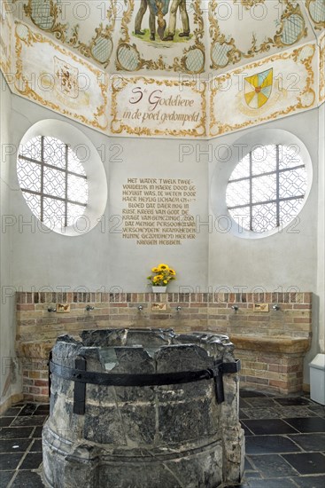 Water well on the spot where Saint Godelina was thrown in a pond after strangulation