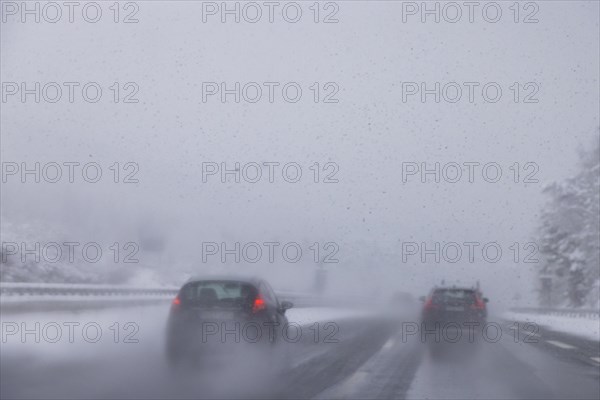 Motorway in winter