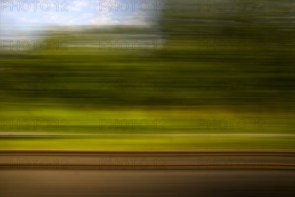 Long exposure from a moving train