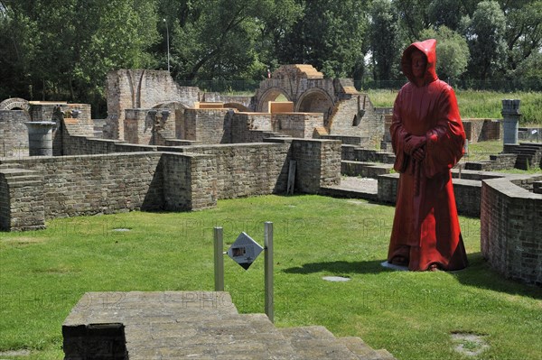 Archaeological site of the Cistercian Our Lady of the Dunes abbey at the Ten Duinen museum