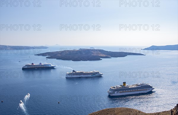 Three cruise ships