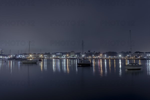 Foggy night at Sheepshead Bay