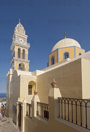 Dome and Church-tower of Catholic Cathedral of St John the Baptist