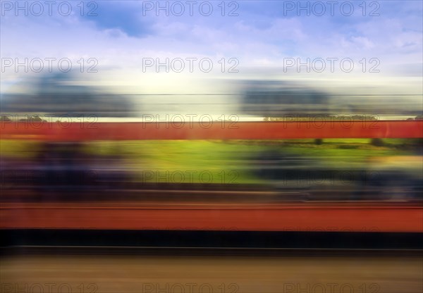 Long exposure from a moving train