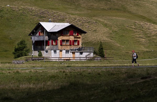 Mountain hut and hiking trail