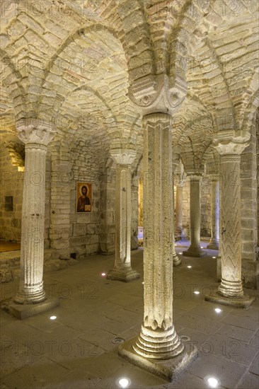 Longobard crypt in the monastery of San Salvatore di Monte Amiata