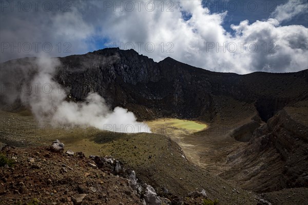 Crater with crater lake