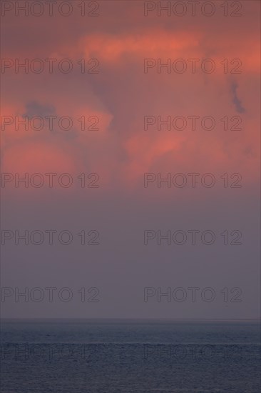 Cloud formation at sunset on the island of Minsener Oog