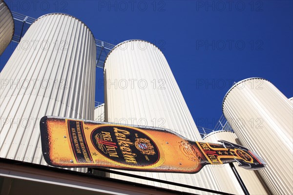 Beer storage tanks of the Leikeim brewery in Altenkunstadt