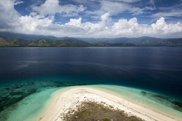 Beach and coast with mountains