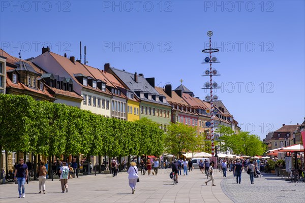 Pedestrian zone with maypole