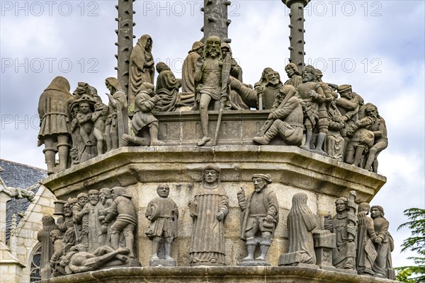 Figures of the Calvaire in the Enclosed Parish of Plougonven