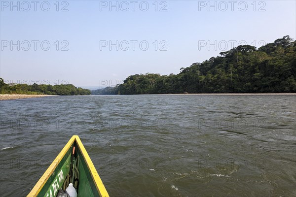 Boat on the Rio Napo