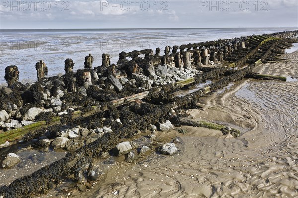 Decayed infrastructure on the island of Minsener Oog