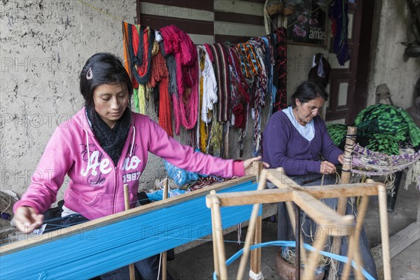 Indian woman weaving