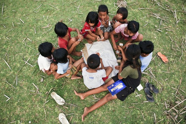 Playing children