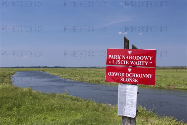 Sign of the Uj? cie Warty National Park