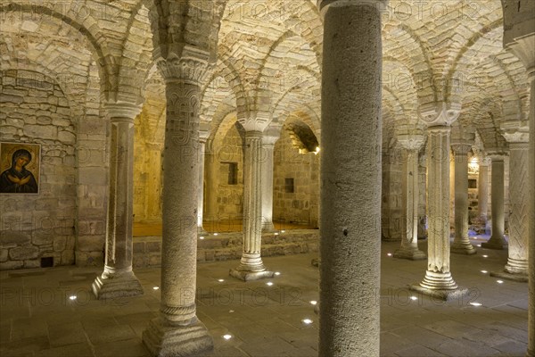 Longobard crypt in the monastery of San Salvatore di Monte Amiata